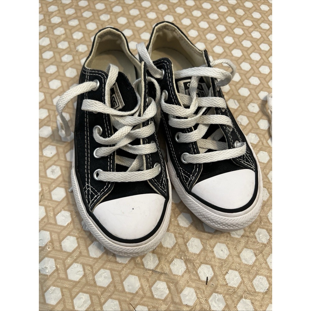 Converse Kids Shoes Boys Size 12 Black Low Top